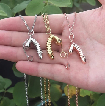 Shrimp Necklace Unique